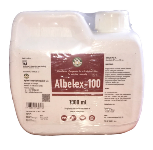 ALBELEX- ALBENDAZOL SUSPENSÃO ORAL 1.000ML CX-10