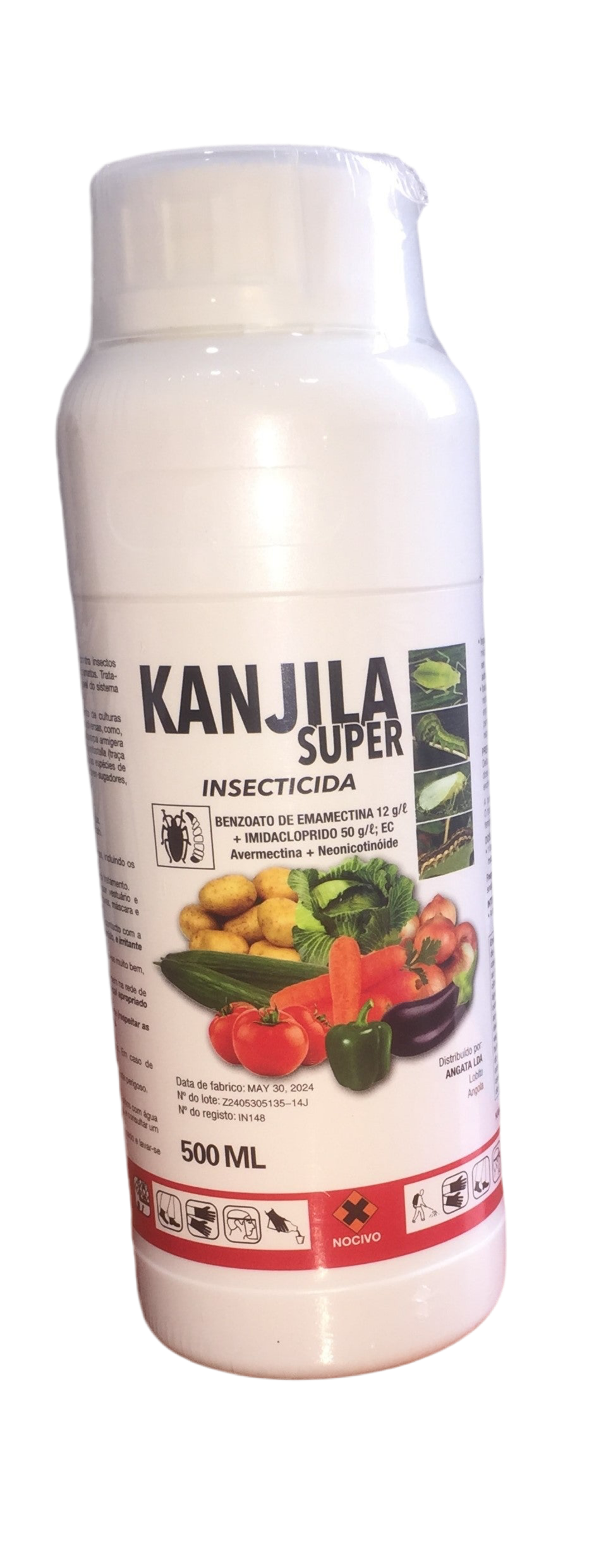 KANJILA SUPER-BENZOATO DE EMAMECTINA 12G/L+IMIDACLOPRIDO 50G/L AVERMECTINA+NEONICOTINÓIDE 500ML CX-20