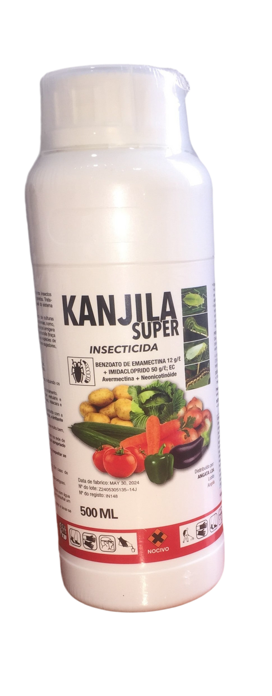 KANJILA SUPER-BENZOATO DE EMAMECTINA 12G/L+IMIDACLOPRIDO 50G/L AVERMECTINA+NEONICOTINÓIDE 500ML CX-20