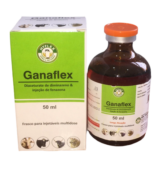 GANAFLEX- DIACETURATE DE DIMINAZENO E INJEÇÃO DE FENAZONA 50ML CX-10