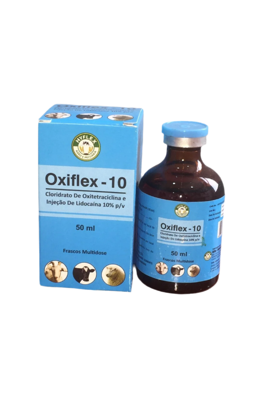 OXIFLEX-CLORIDRATO DE OXITETRACICLINA E INJEÇÃO DE LIDOCAÍNA 10% 50ML CX-10