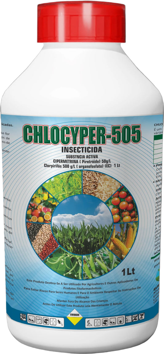 CHLOCYPER-CIPERMETRINA (PIRETRÓIDE) 50G/L E CLORPIRIFÓS 50G/L 1L CX-10