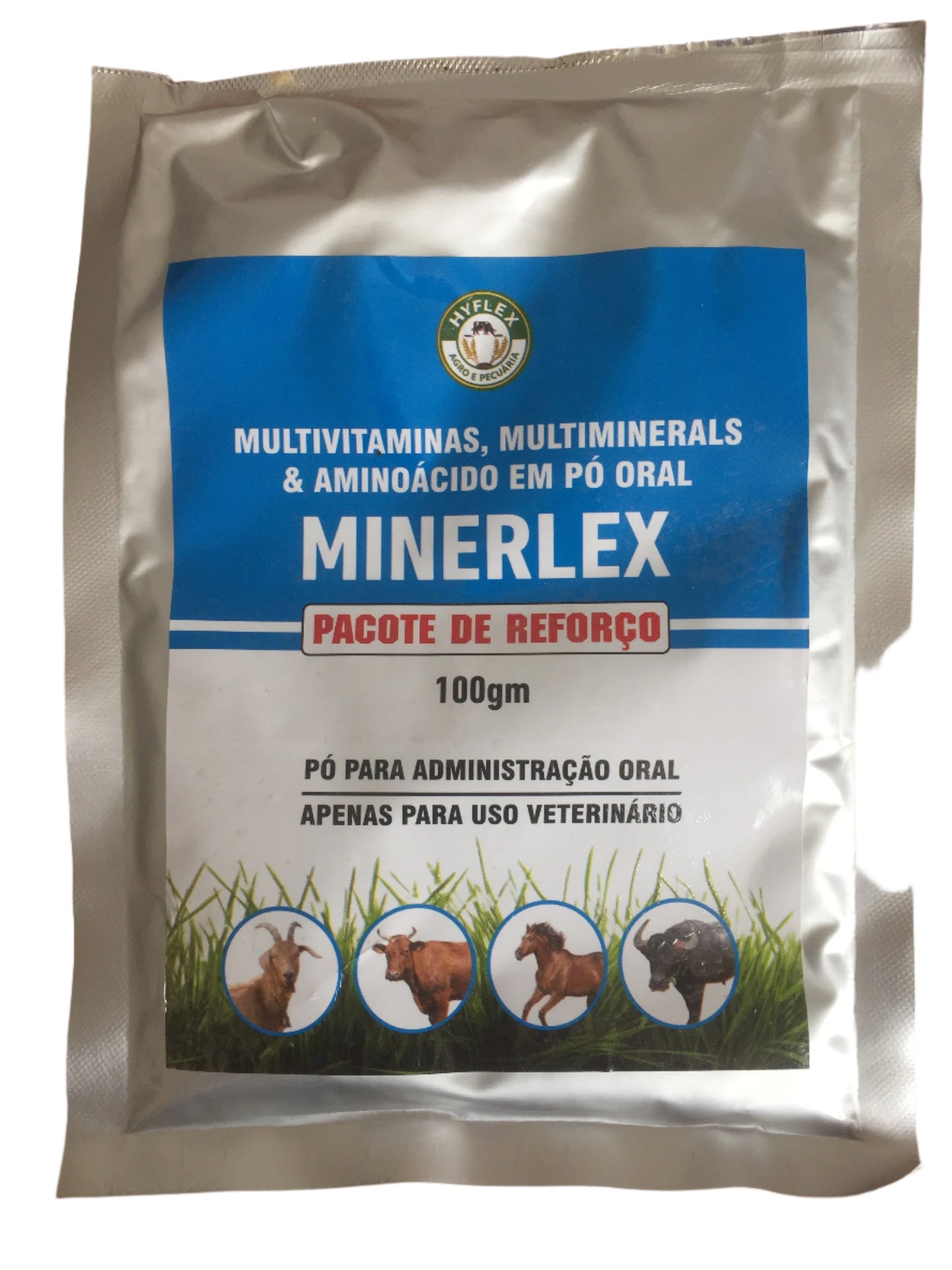 MINERLEX- MULTIVITAMINAS, MULTIMINERAIS E AMINOÁCIDOS PÓ ORAL 100G CX-10